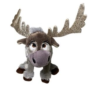 Disney Sven Reindeer Plush 7" Gray Frozen Stuffed Animal Toy Ty Sparkle